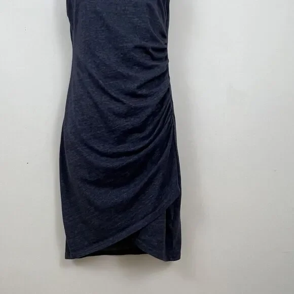 Treasure & Bond Ruched Sleeveless Knit Dress Gray Medium - Picture 6 of 12